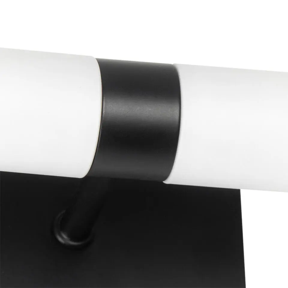 Qazqa wandlampen bath zwart g9