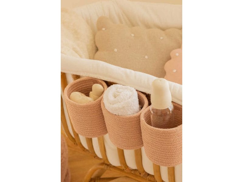Lorena Canals Spielzeugkorb 3er Set Vintage Nude Krippenkorb im Vintage-Design