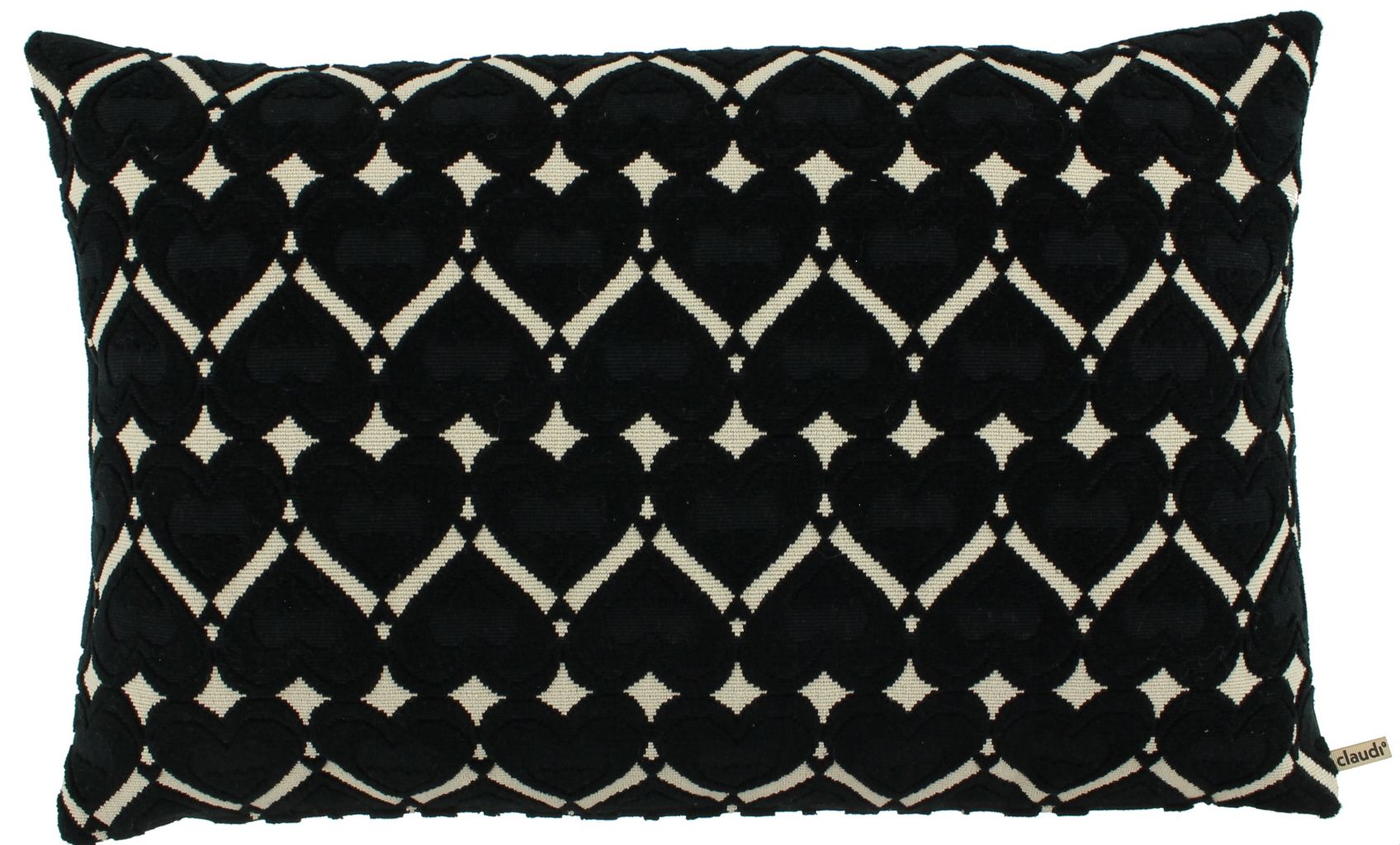 Sierkussen Black White Harvy  | ClaudiB60 x D40 cm