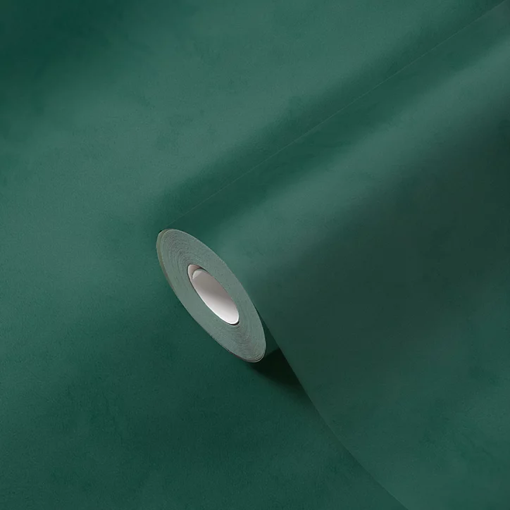 Papier peint Vinyle Intissé GoodHome Izier vert émeraude