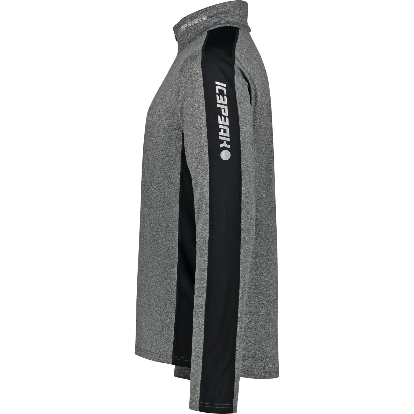 Icepeak Herren-Langarmshirt Fleminton 1/4 Zip XXL, dunkelgrau