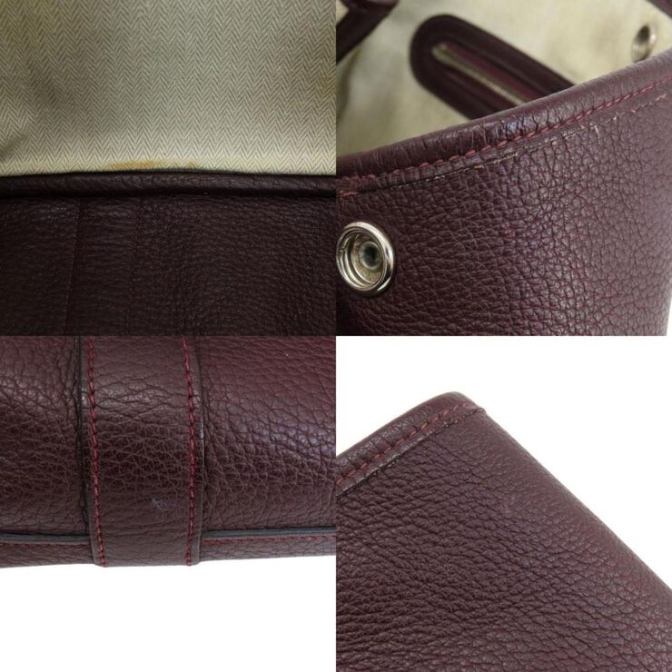 Hermès Vintage Hermès Garden Party Burgundy