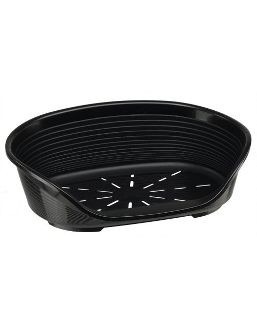 Ferplast Hondenbed Plastic Deluxe Zwart - Hondenmand
