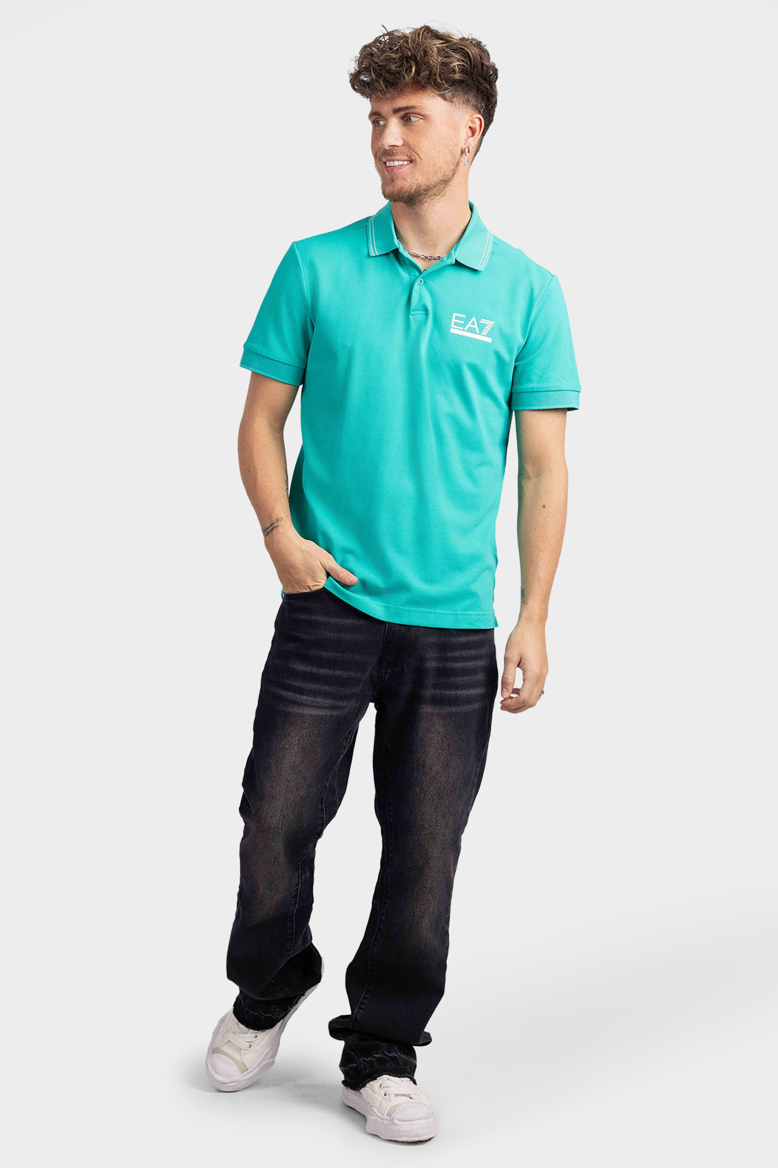 EA7 Emporio Armani Polo Heren Groen