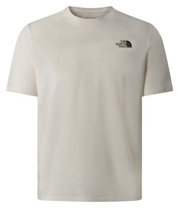 T-Shirt The North Face Topographic Foundation Blanc