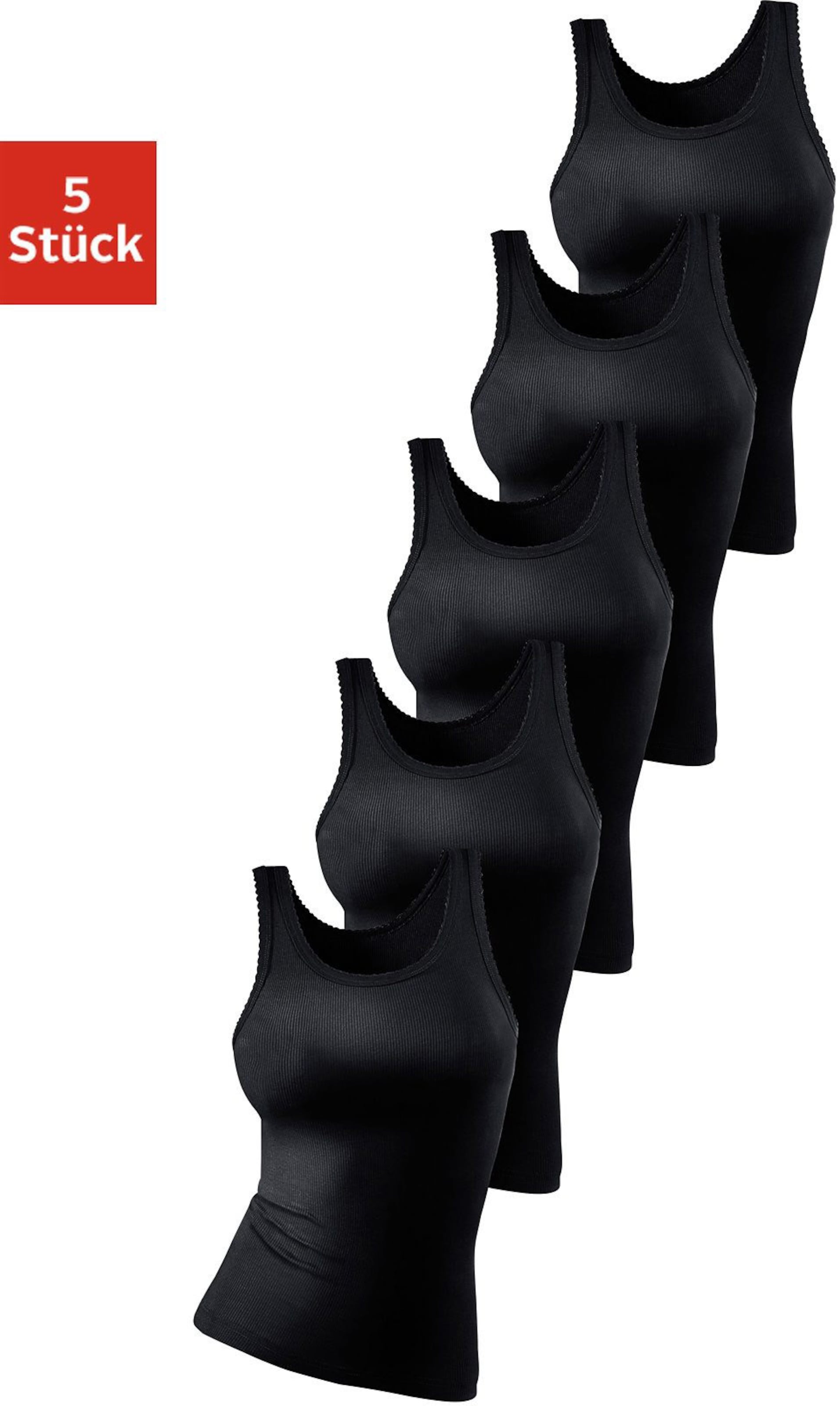 petite fleur Unterhemd in schwarz