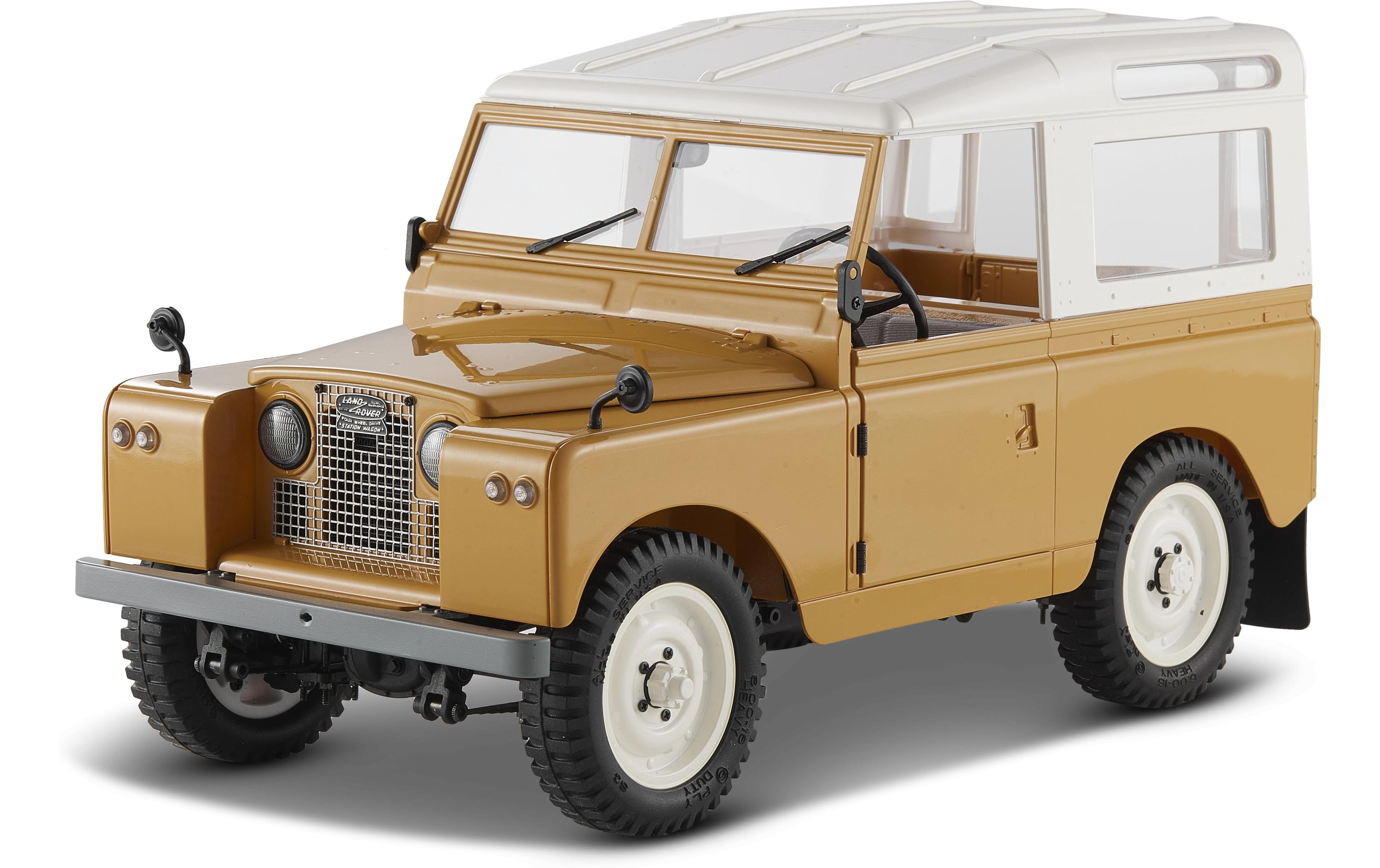 Scale Crawler Land Rover Serie II Gelb, RTR, 1:12<br>Detailgetreuer Scaler mit 2-Gang Getriebe