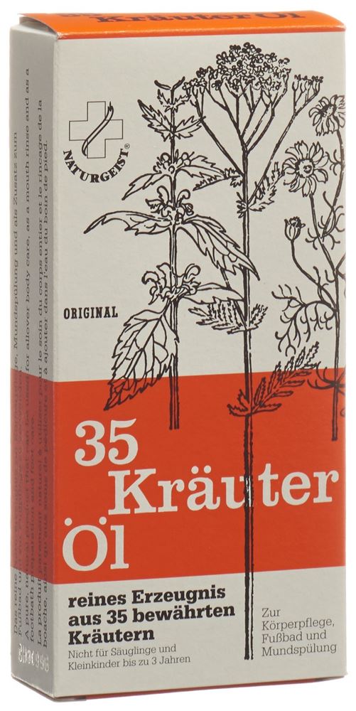 NATURGEIST Original 35 Kräuter Öl<br>80 ml, Glasflasche