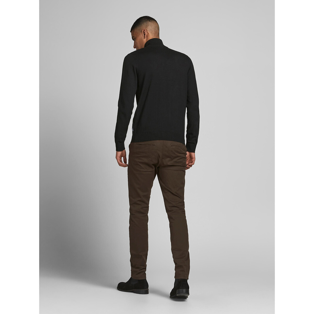 JACK & JONES<br>Suéter com gola alta e zíper Emil