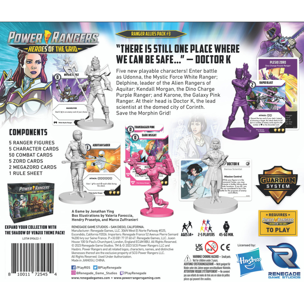 Power Rangers : Heroes of the Grid - Ranger Allies Pack 3