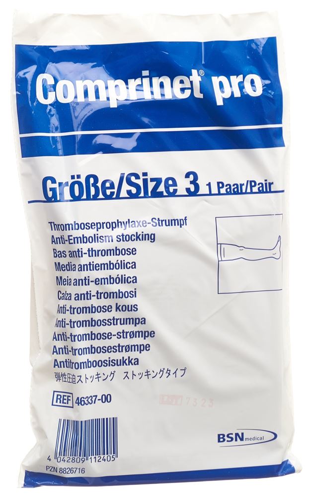 Comprinet Thrombo A-G Gr5 normal weiss 1 Paar
