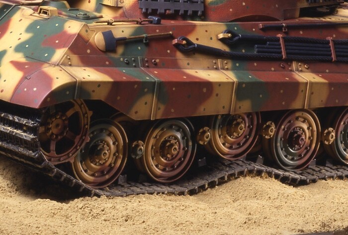 Tamiya - Rc King Tiger Tank Med Option Kit - 1/16 - 56018
