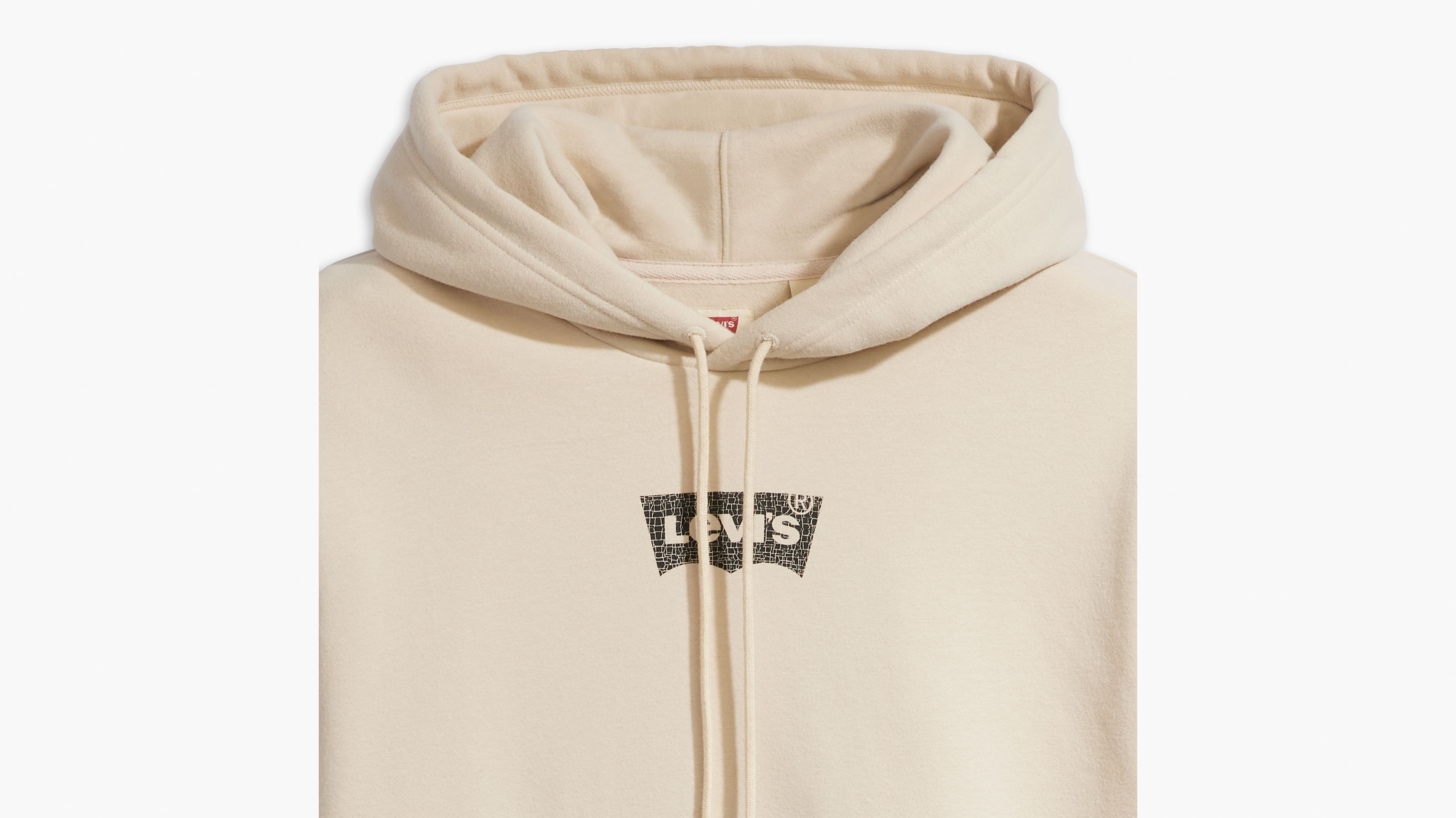 Sweat à capuche graphique Relaxed - Batwing Hoodie Fog - Beige