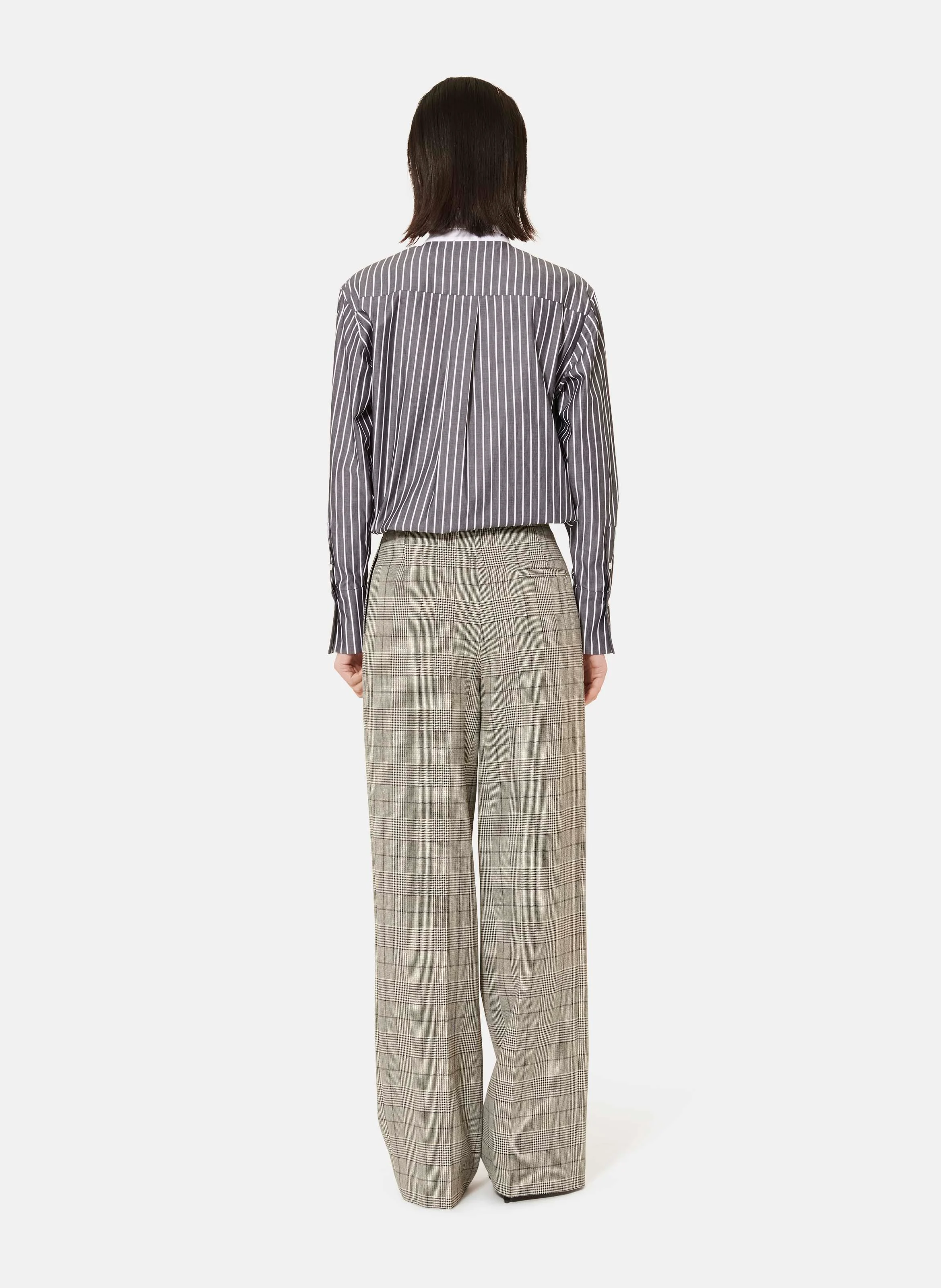 PARIGI - Pantalon palazzo imprimé| Noir