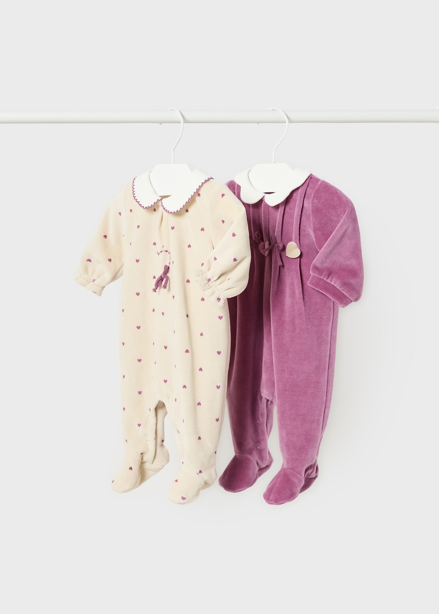 Conjunto de 2 pijamas de lã polar Better Cotton para recém-nascidos