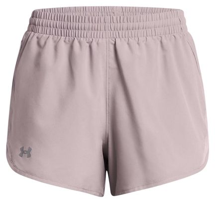 Short Under Armour Fly By 3 inch Mauve Femme