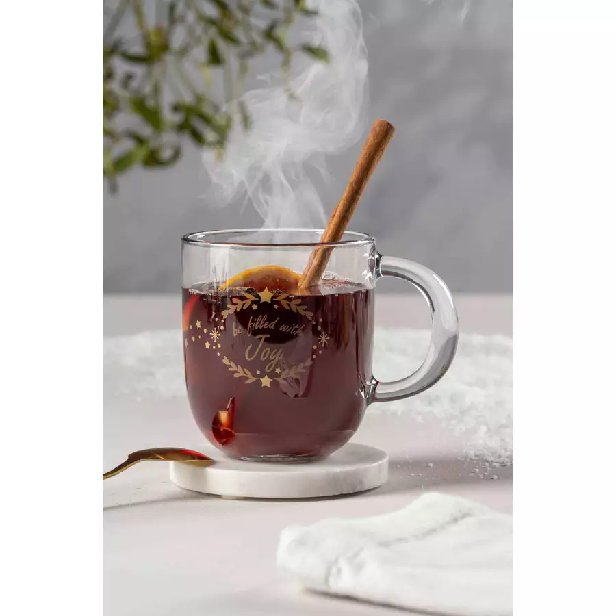 Leonardo Tasse gold 'be filled with joy' Stella 400 ml gold