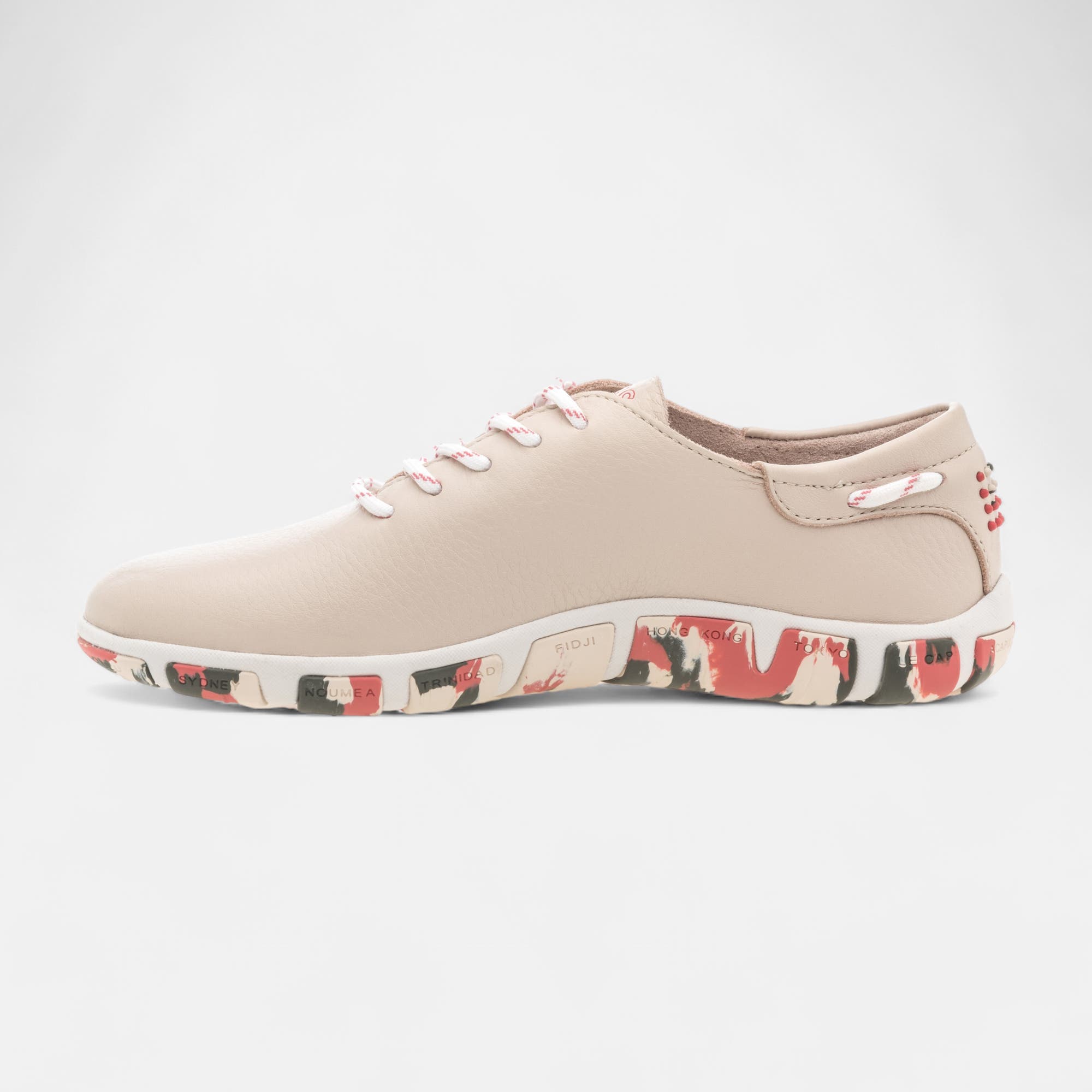 Baskets basses Femme en cuir neutre