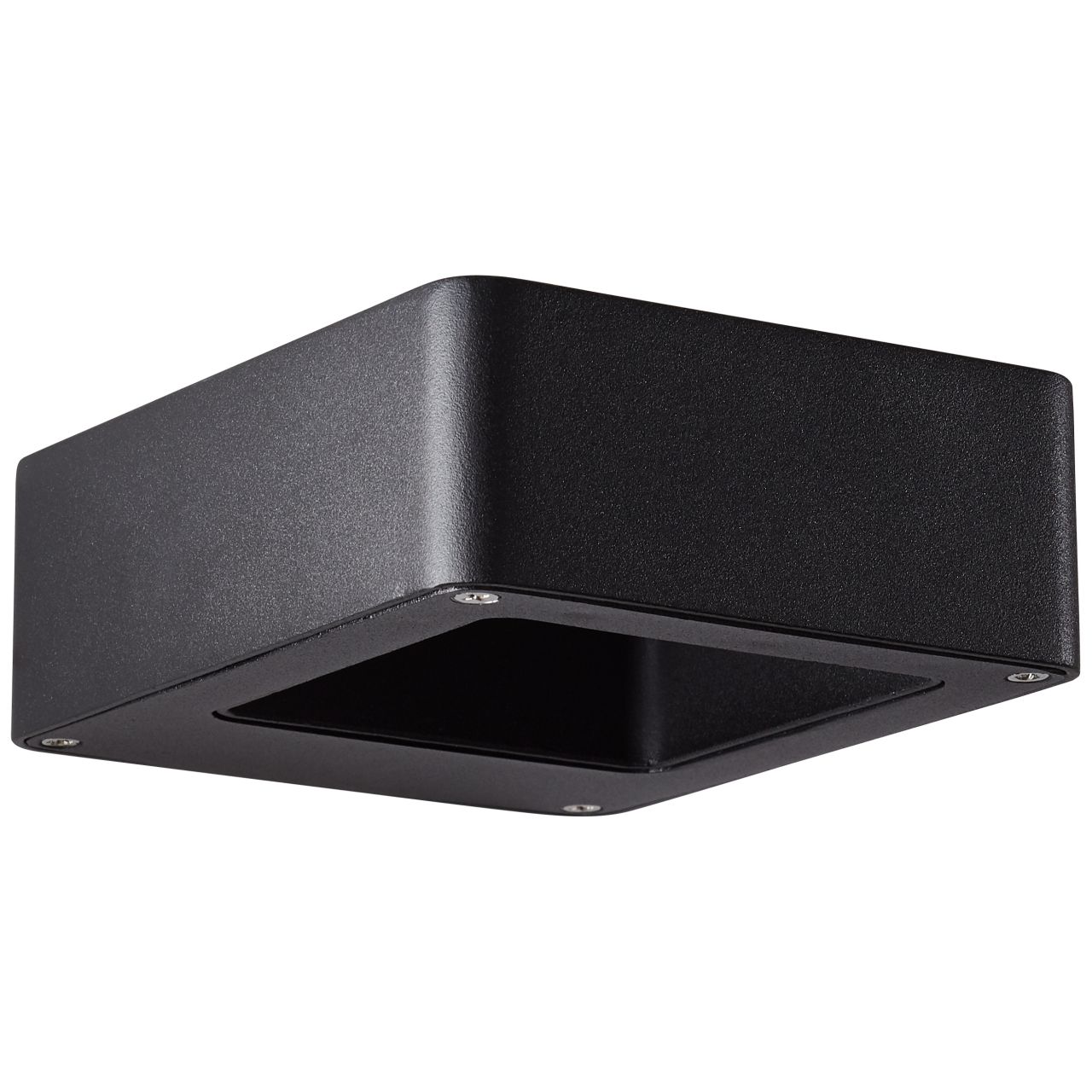 BRILLIANT Golda LED Außenwandleuchte 15x12cm schwarz | 1x LED integriert, 6.9W LED integriert, (Lichtstrom: 660lm, Lichtfarbe: 3000K)