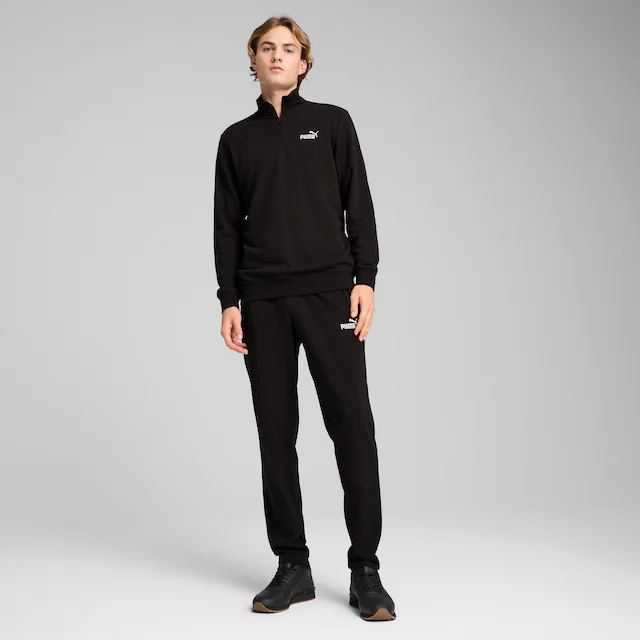 PUMA Langarmshirt »ESS NO. 1 LOGO HALF-ZIP TR«