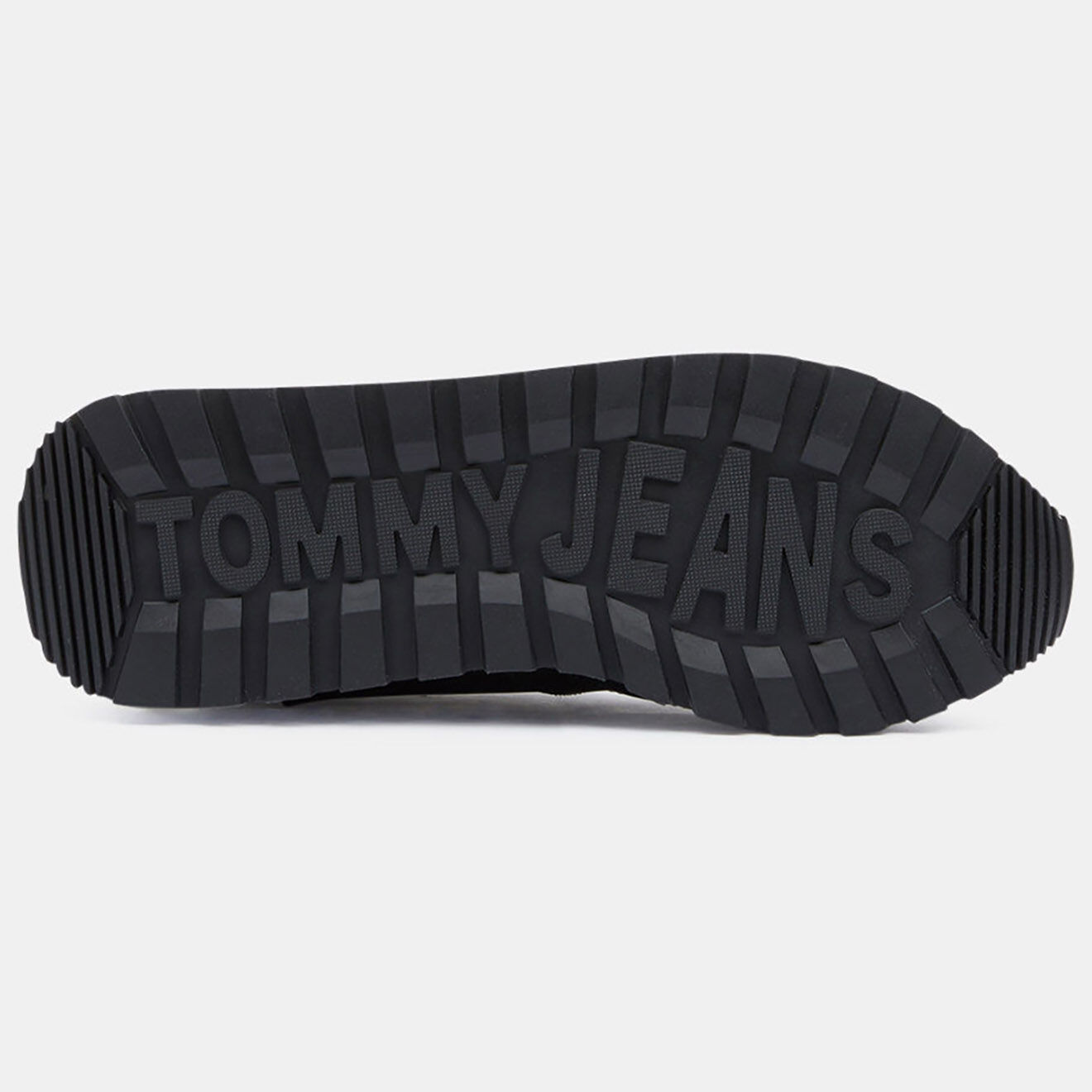 Tommy Jeans Baskets running en Cuir Mix noires