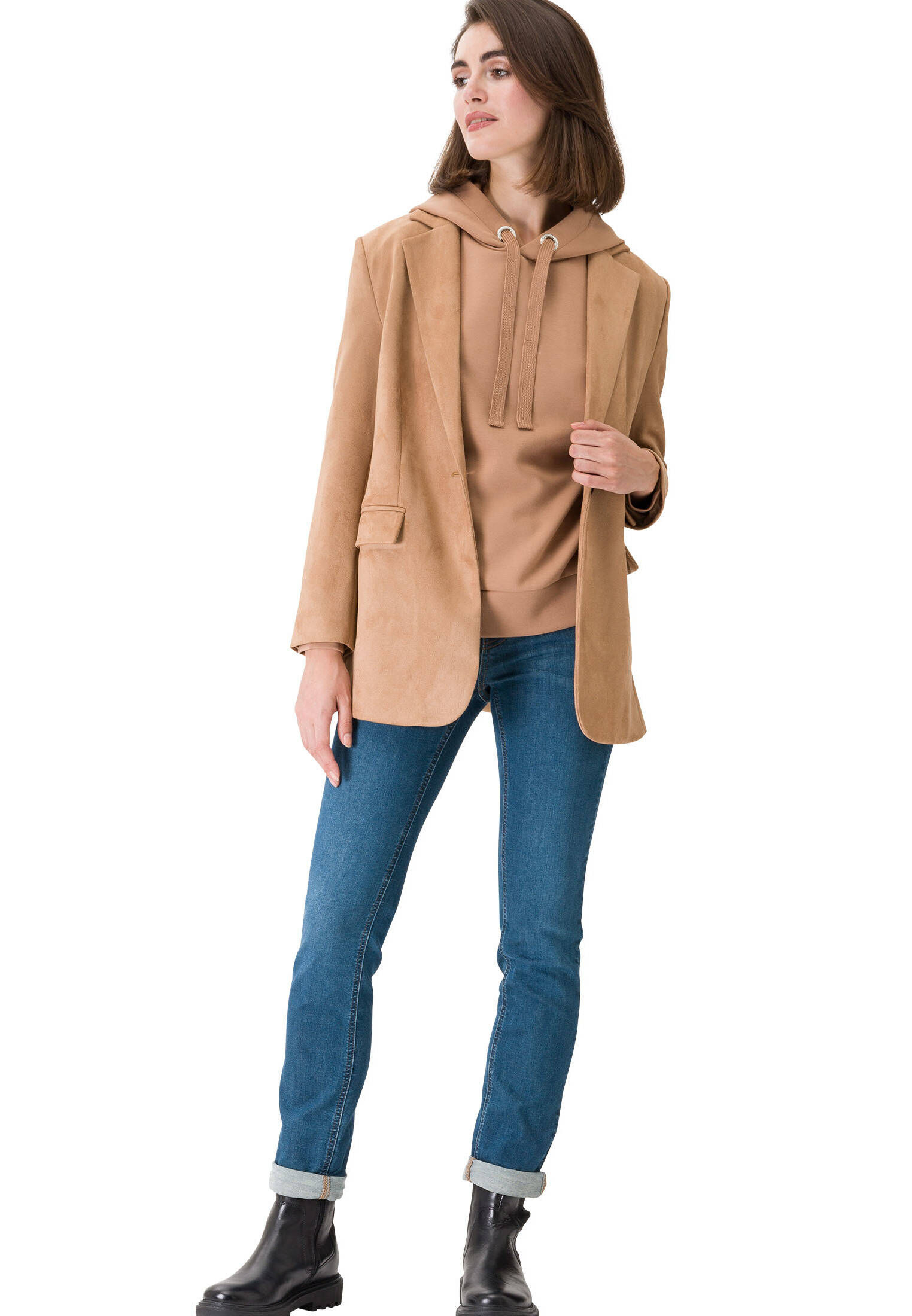 zero| Damen Sweatshirt mit Kapuze