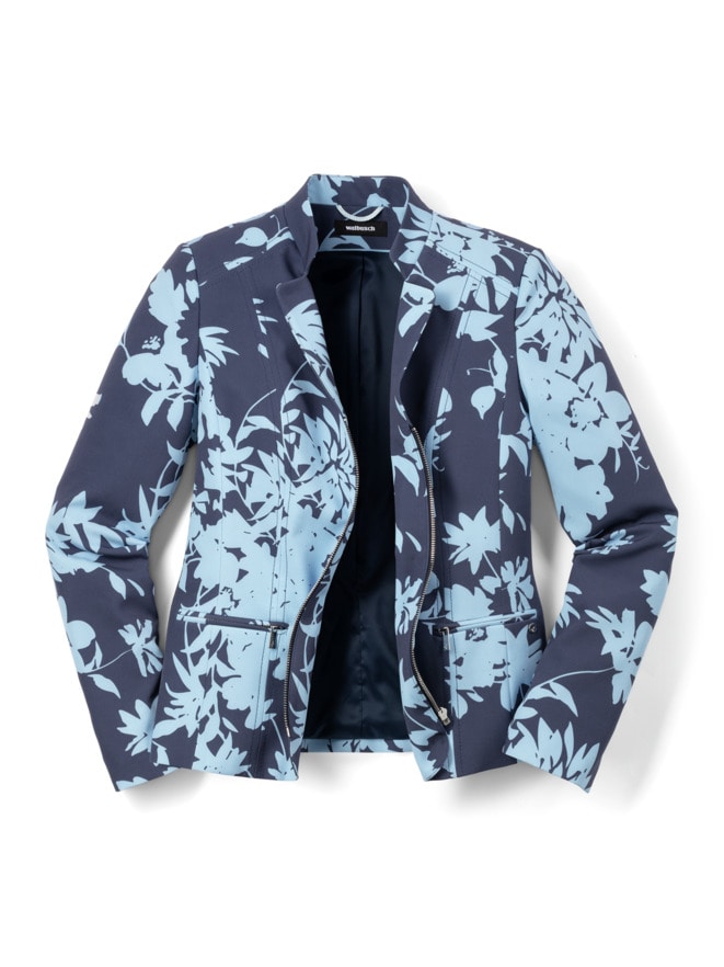 Kofferblazer Blumendruck