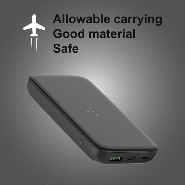 15W trådløs oplader 10000mAh Power Bank PD 20W QC 22.5W bærbar