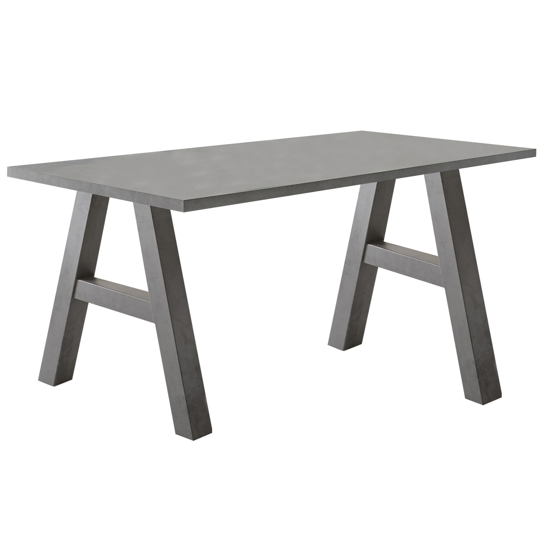 Schreibtisch - Graphitoptik - A-Gestell - 140x70 cm