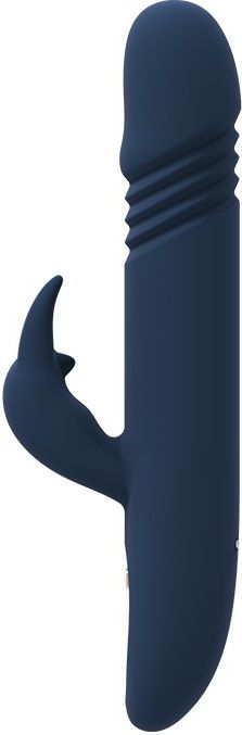 Goddess - Zephyros - Waterdichte Stootvibrator - Blauw - Huidvriendelijk Materiaal