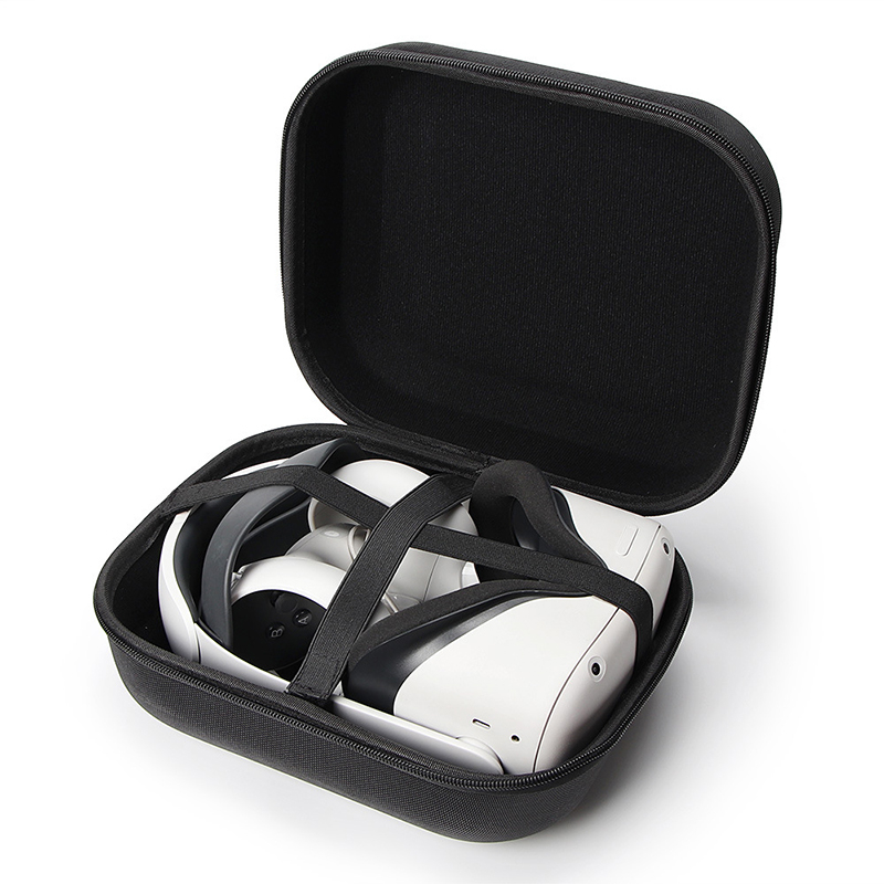 Meta Quest / Oculus Quest 2 Reise Box Aufbewahrungstasche Stossfeste Hartschale mit Tragegriff - Schwarz