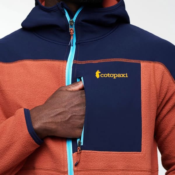Veste polaire ski rando COTOPAXI ABRAZO HOODED FULL-ZIP FLEECE MARITIME/SPICE