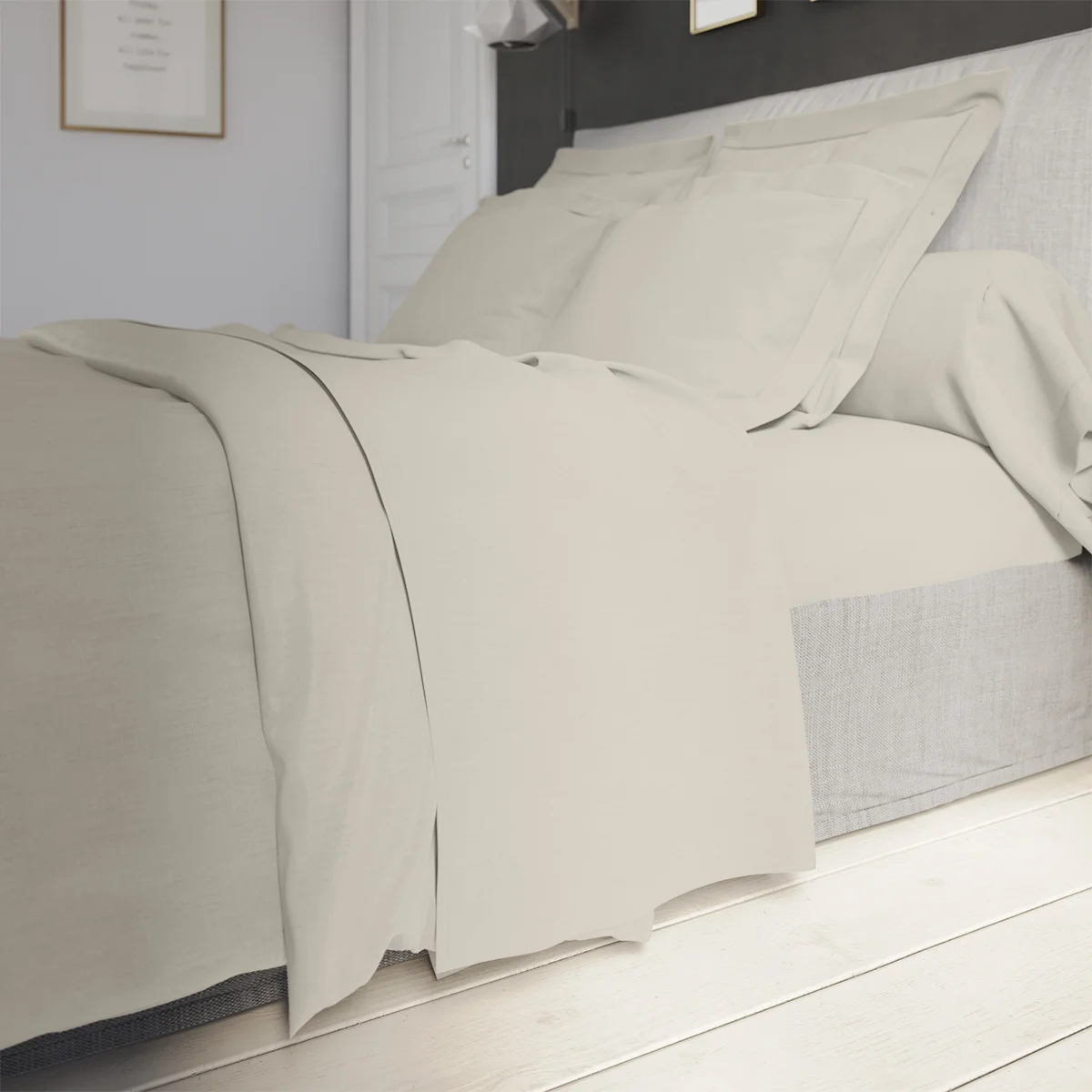 Drap plat Influence Percale Coquille