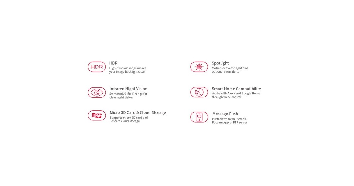 FoscamSD8P, 4K/8MP Dual-Band WiFi PTZ buiten beveiligingscamera  (Wit)
