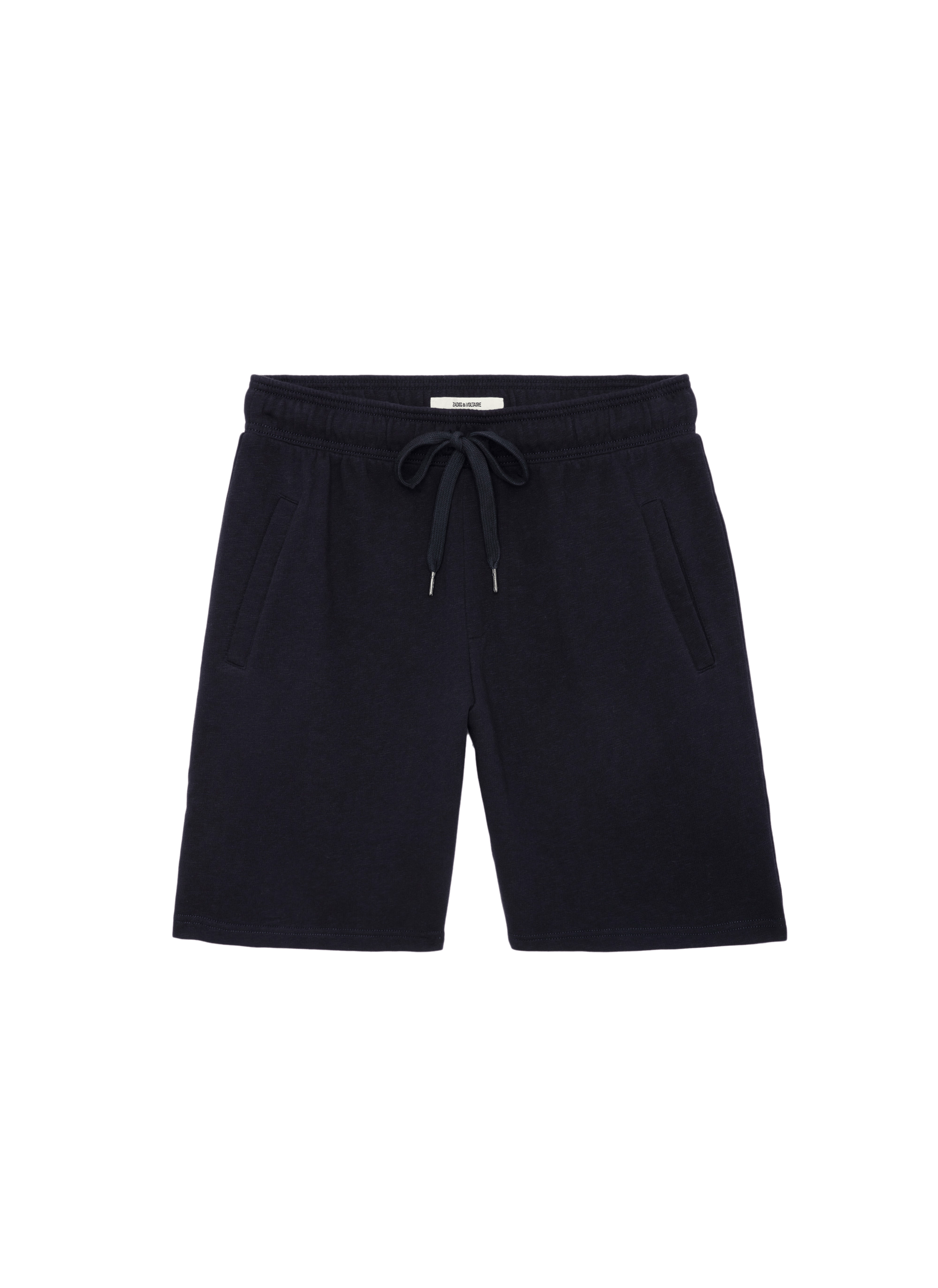 PARTY SLUB - Short droit en coton | Bleu