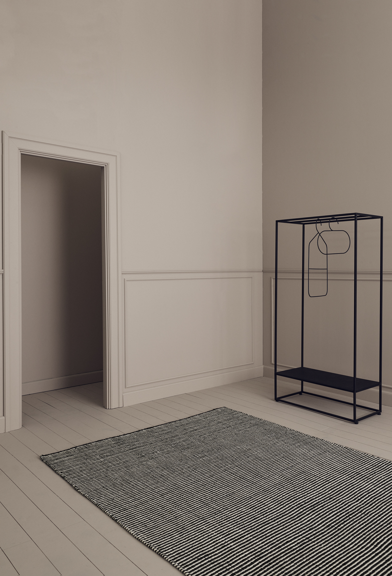 Vloerkleed Ajo 170x240 zwart