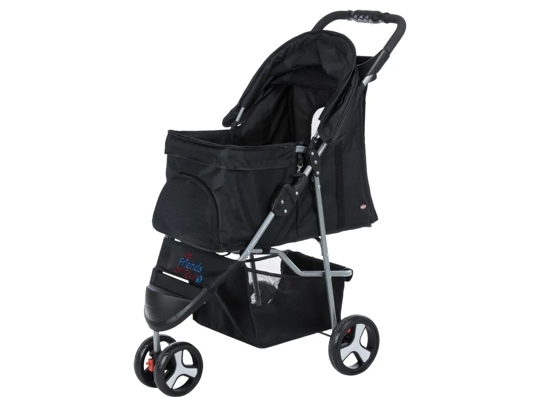 Trixie Buggy, 47 × 100 × 80 cm, black