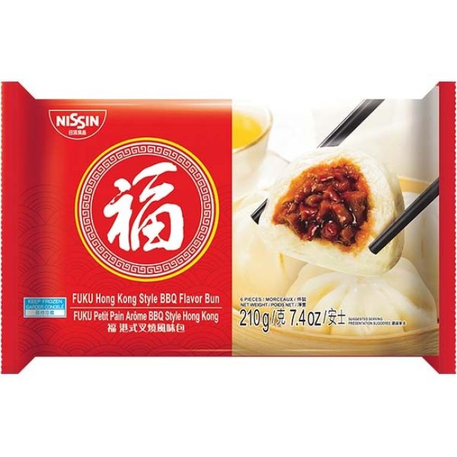 Fuku Bevroren Broodjes met BBQ Smaak in Hong Kong Stijl 210g
