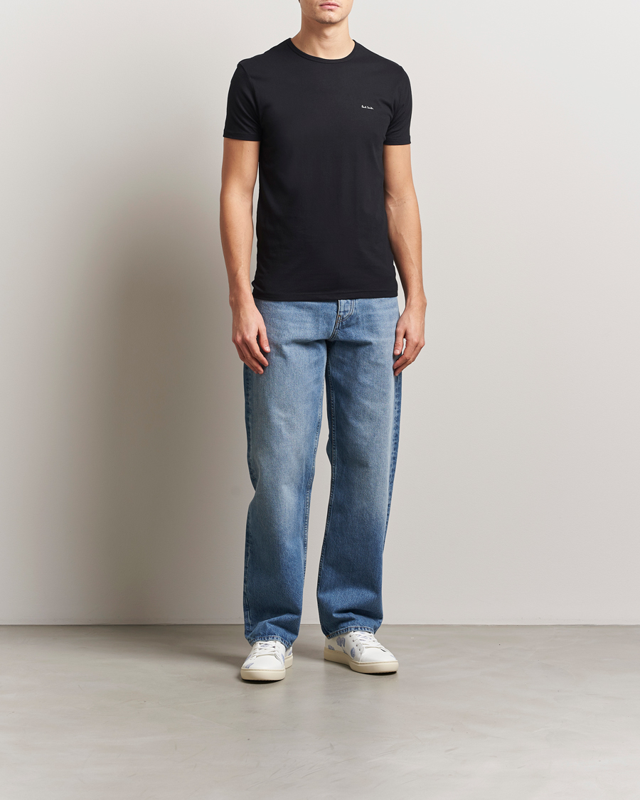Paul Smith 3-Pack Crew Neck T-Shirt Black