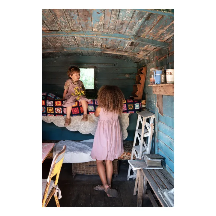Lilinoa Robe Lucette à Carreaux | Aubergine