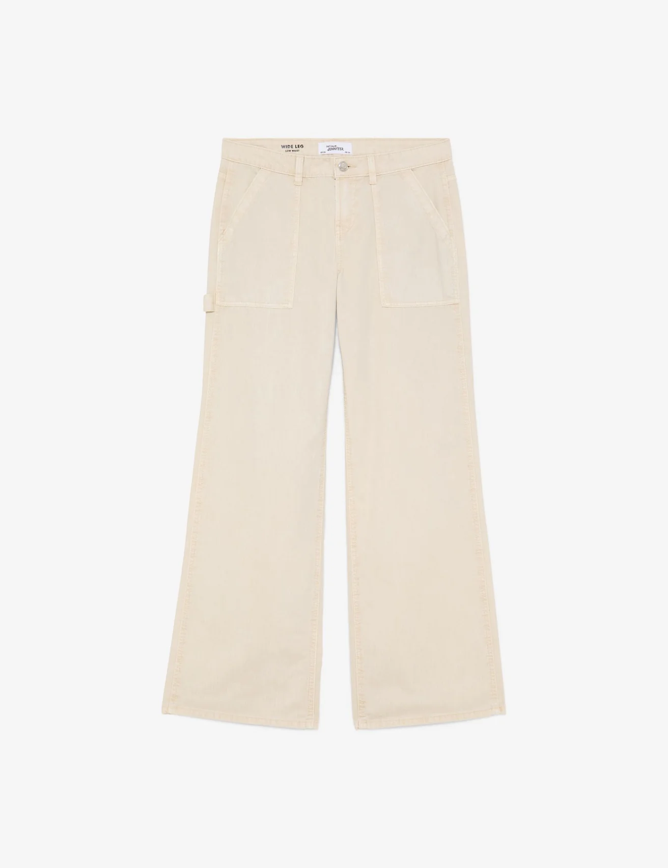 Pantalon wide leg crème