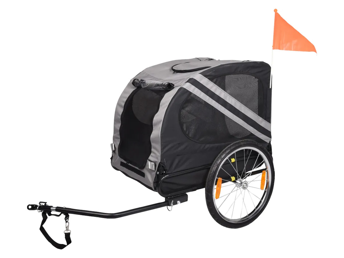 Flamingo Doggy Liner Juliette Grey hondenfietskar