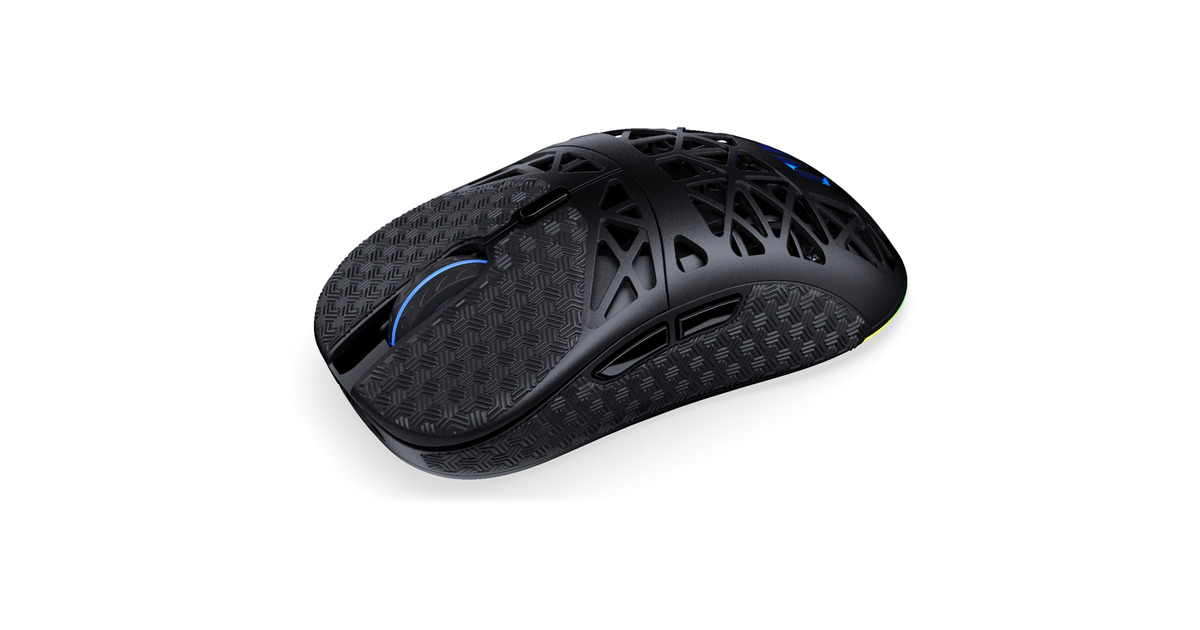 ENDORFYLIV Wireless gaming muis  (Zwart, 12.000 DPI, ARGB, USB-C / 2.4 GHz / Bluetooth)