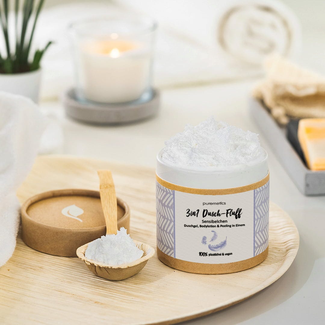 puremetics  3in1 Dusch-Fluff Sensibelchen, 250 g