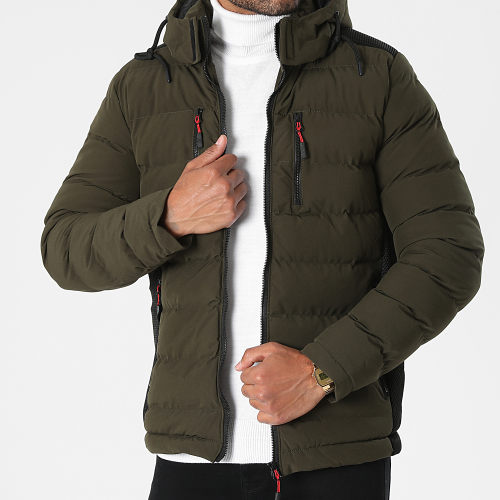 Doudoune Capuche 35 Vert Kaki