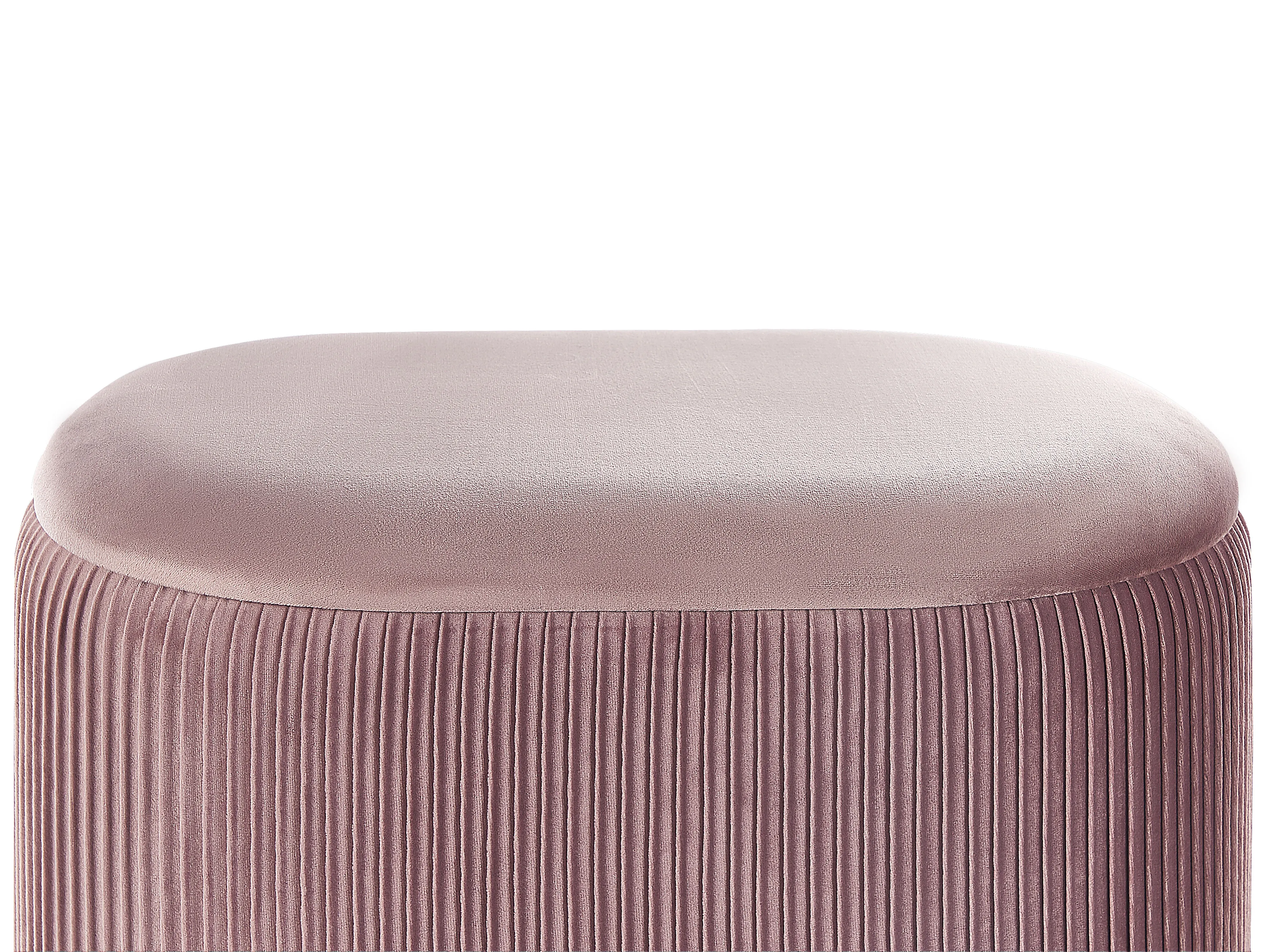 Poef met opbergruimte RICHLAND Fluweel Roze