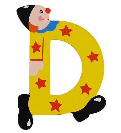 Petit Jour Paris Clowns Buchstabe - D - Gelb