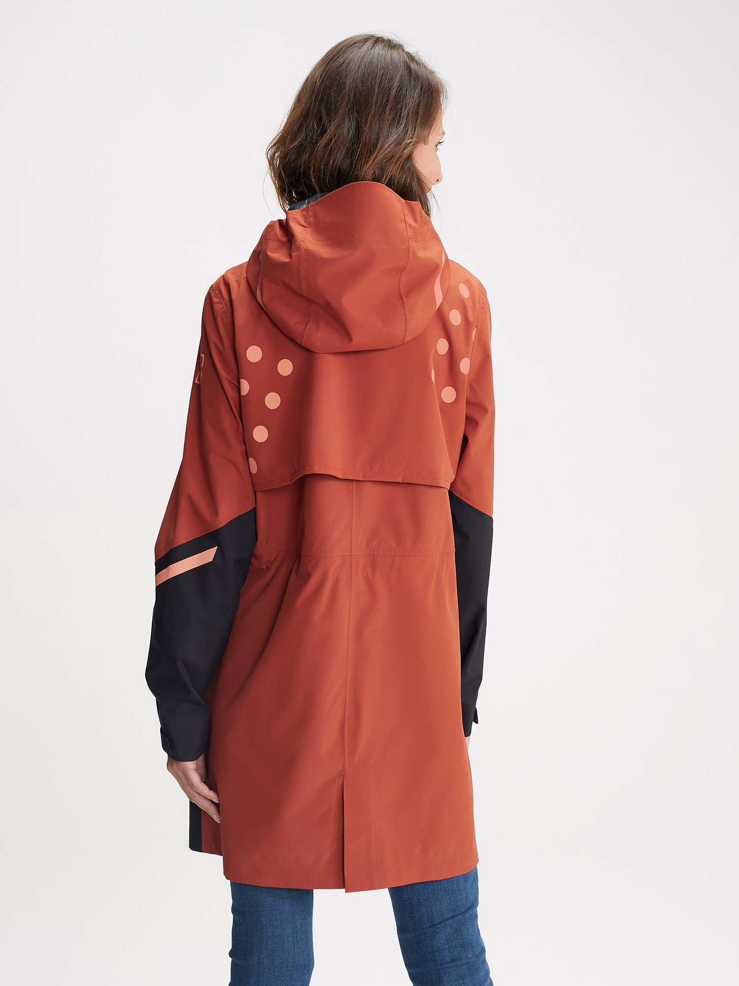 Veste Longue Femme Imperméable Rouge