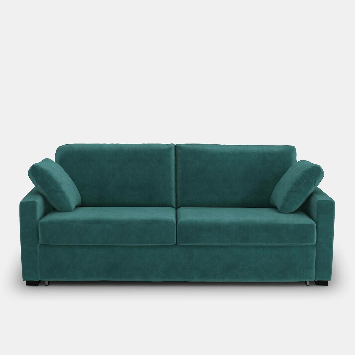 LA REDOUTE INTERIEURS<br>Sofá-cama em veludo, espuma HR premium, Timor