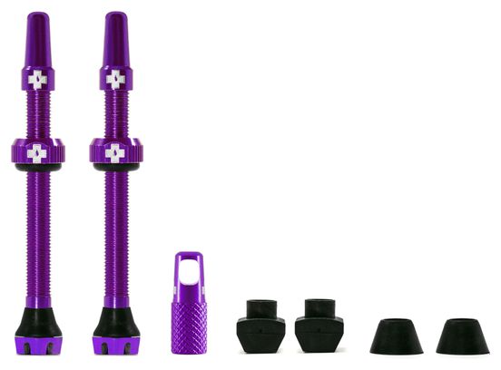 Kit de Valve MUC OFF Tubeless V2 (paire) 60mm Violet